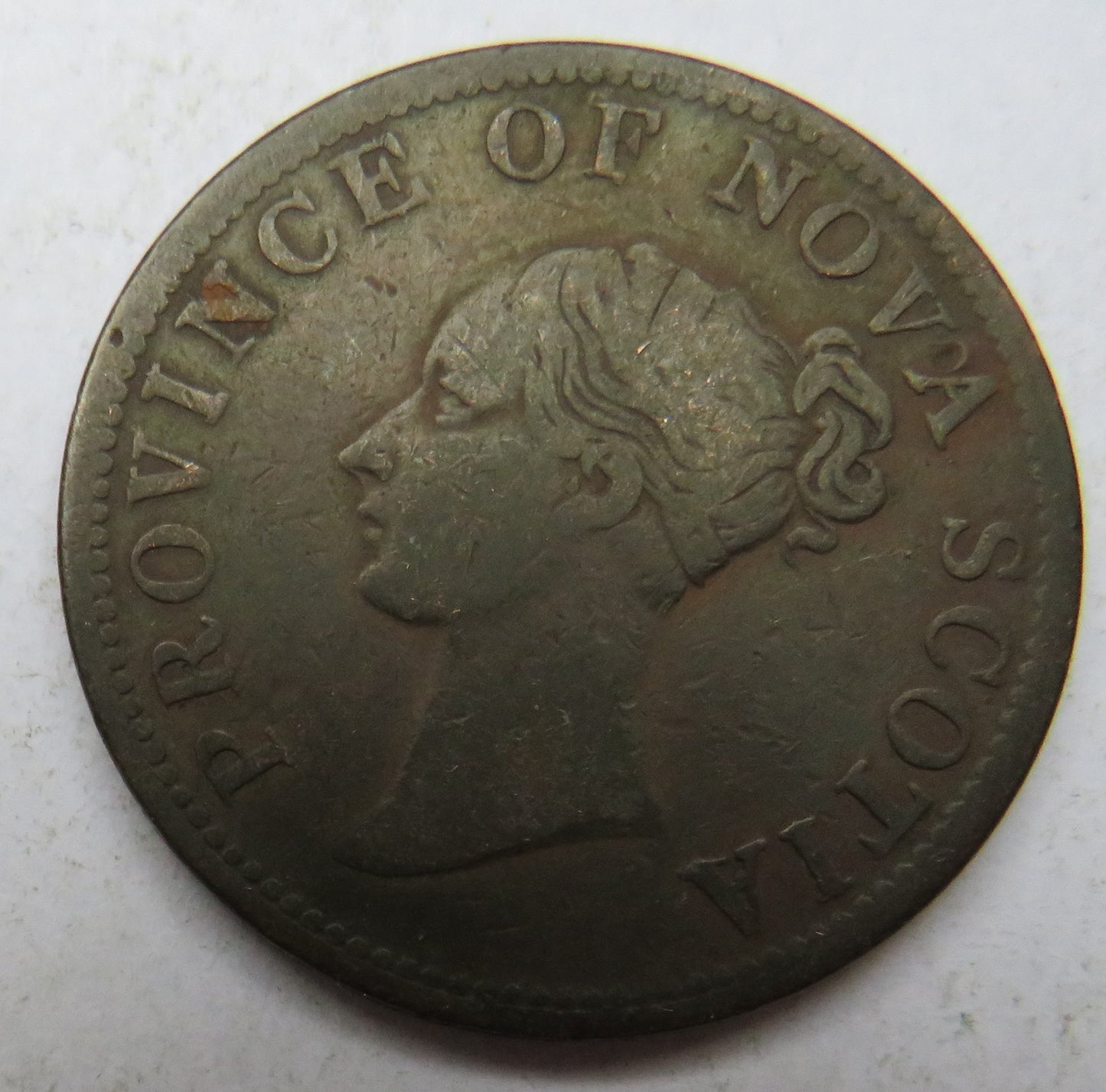 1840 Province Of Nova Scotia Halfpenny Token