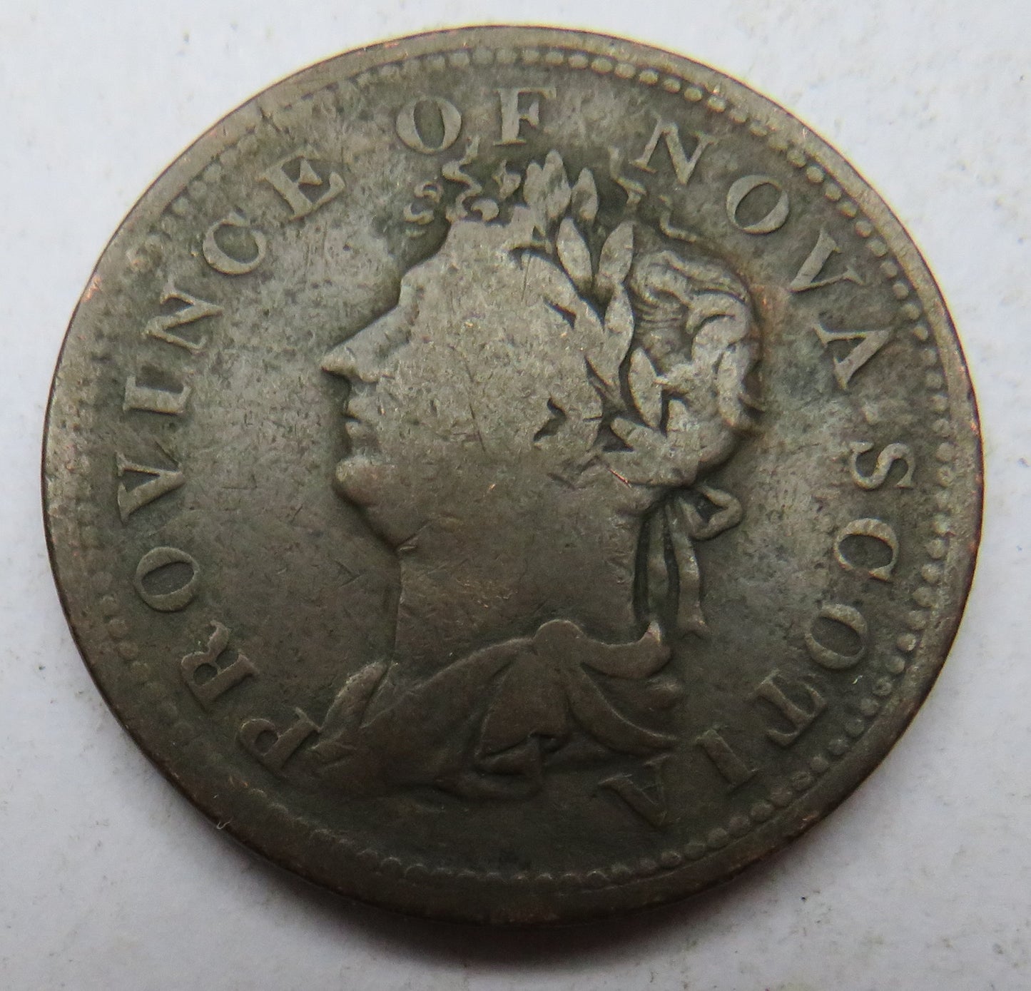 1823 Province Of Nova Scotia Halfpenny Token