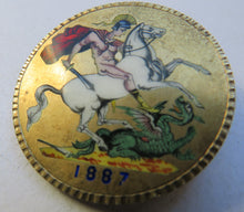 Load image into Gallery viewer, 1887 Queen Victoria Silver Enamelled Crown Brooch
