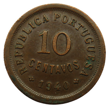 Load image into Gallery viewer, 1940 Portugal 10 Centavos Coin
