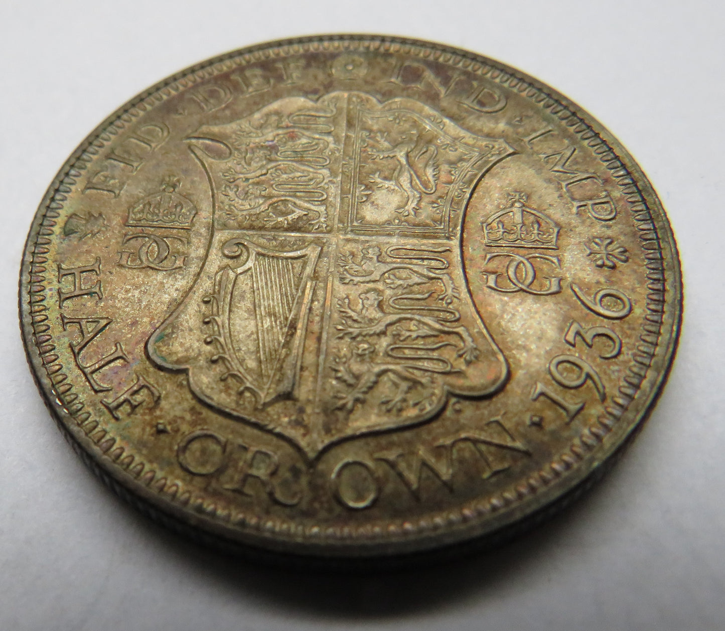 1936 King George V Silver Halfcrown Coin - Great Britain