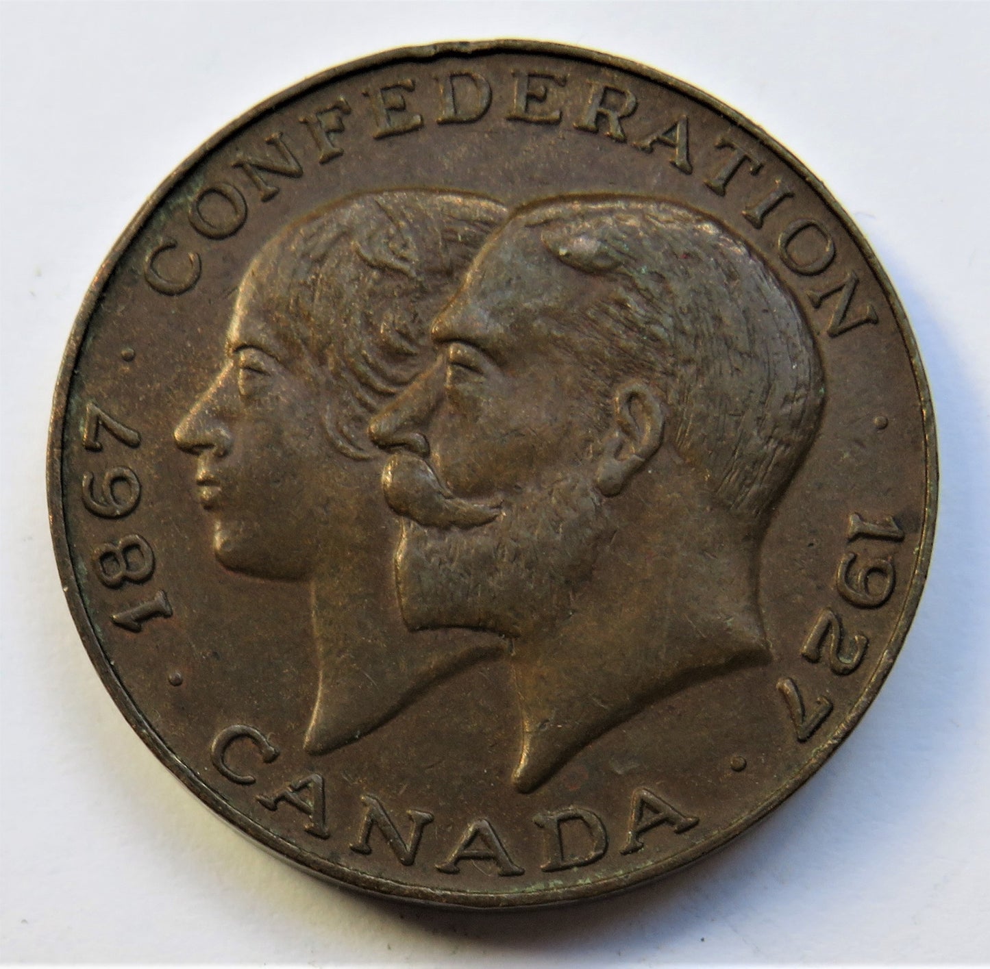 1867-1927 Confederation Of Canada Medal