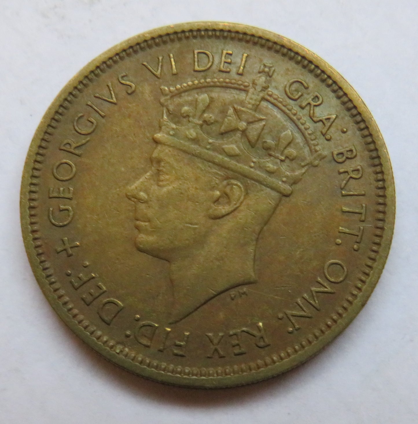 1949 King George VI British West Africa One Shilling Coin