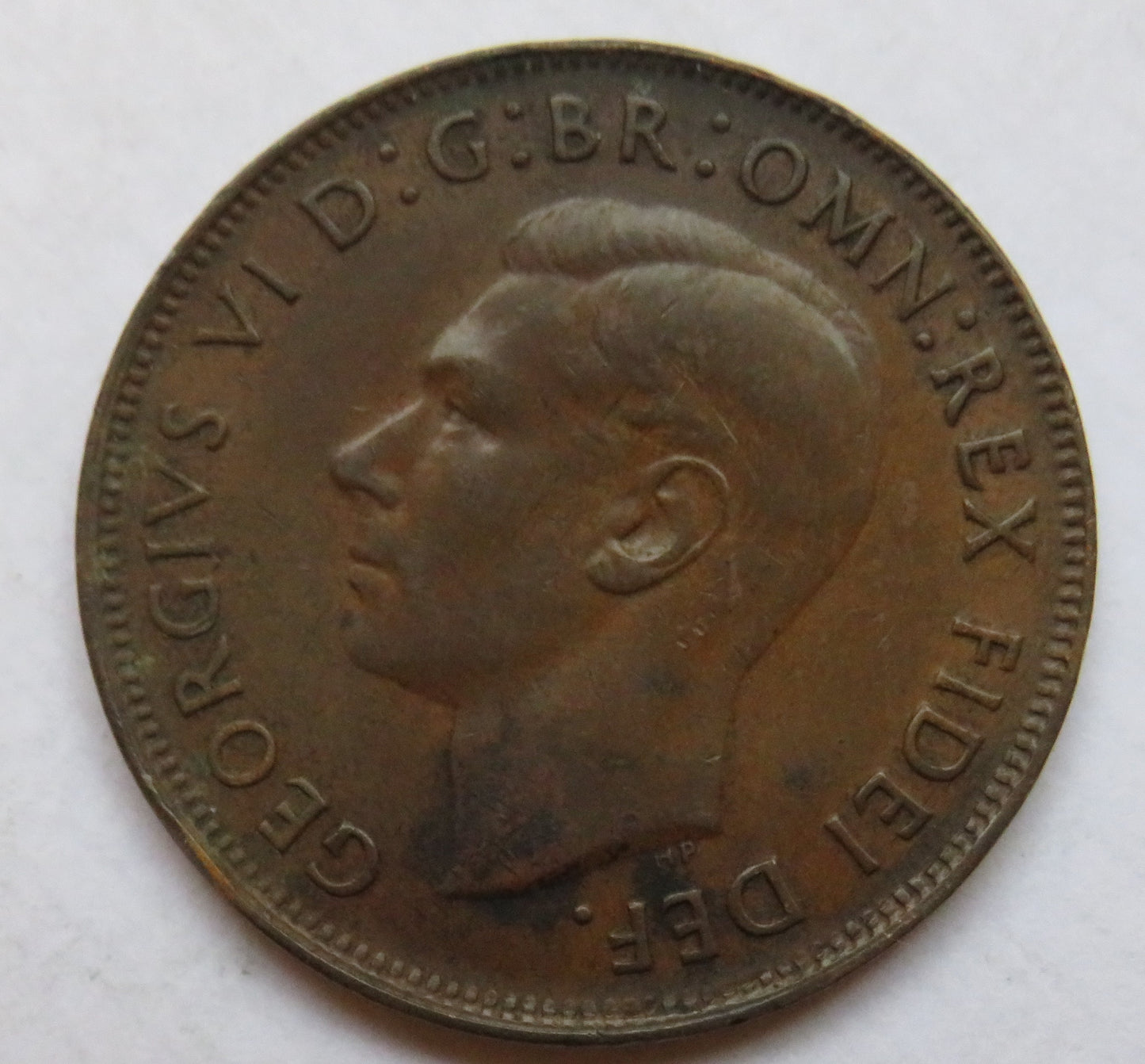 1950 King George VI Australia One Penny Coin