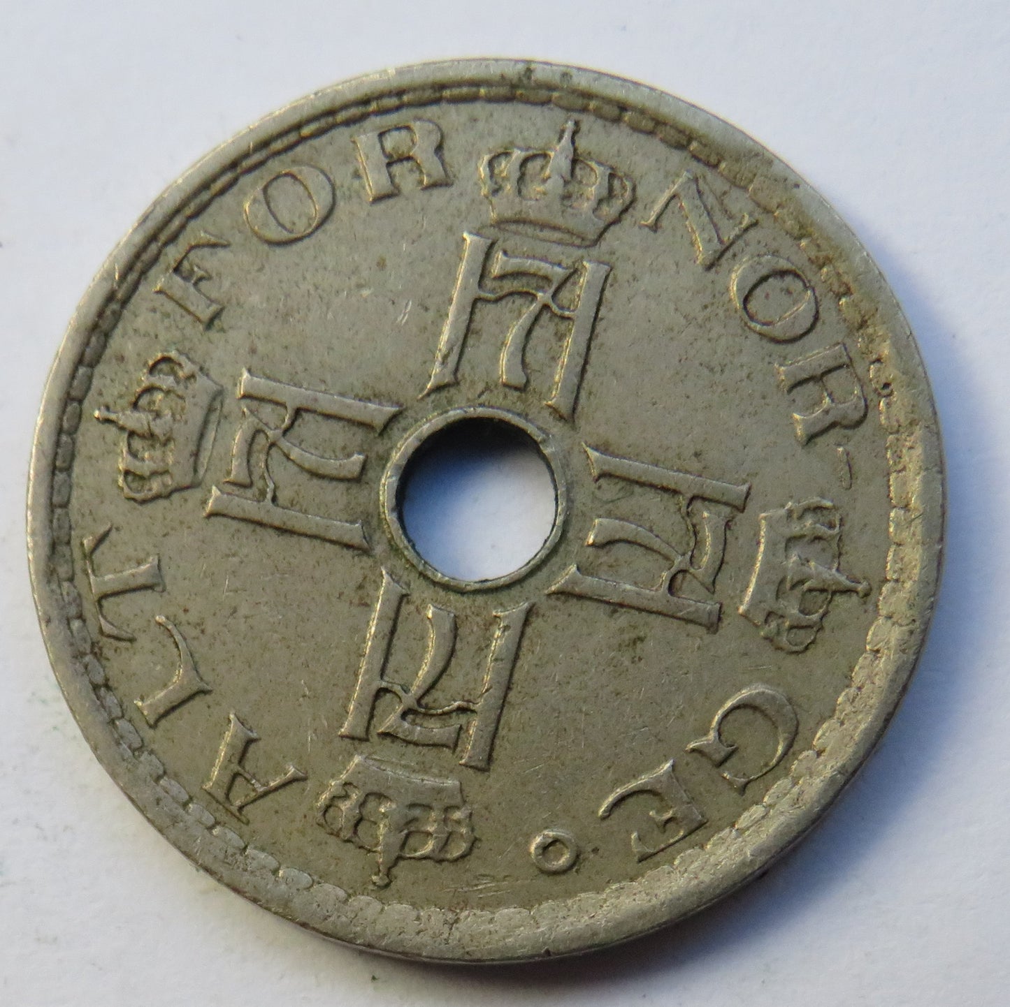 1927 Norway 50 Ore Coin