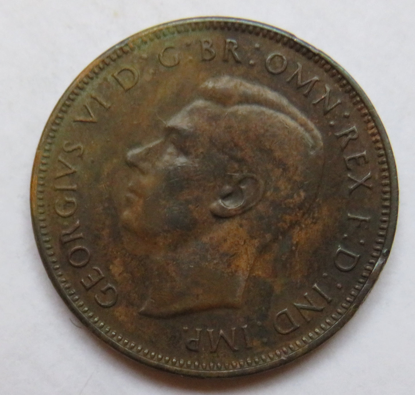 1941 King George VI Australia Halfpenny Coin