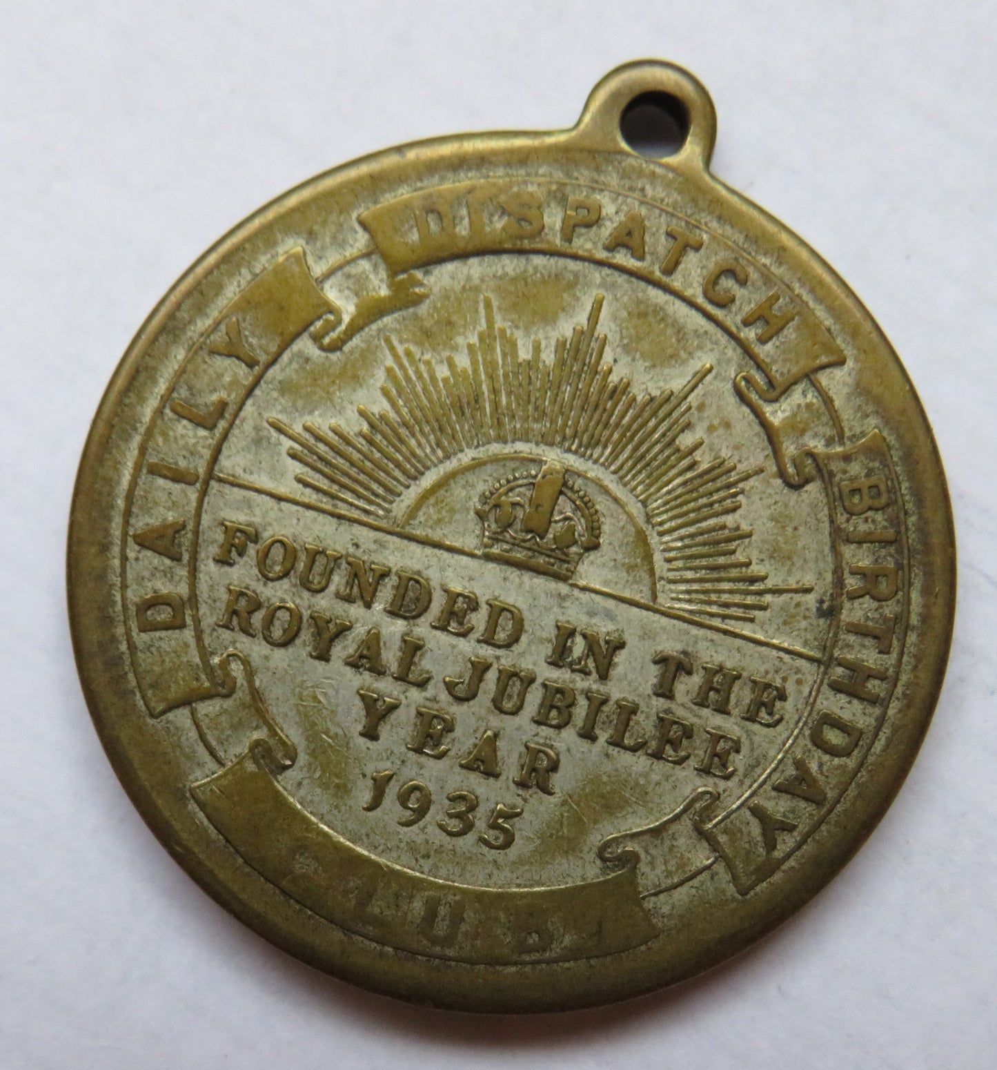 Daily Dispatch Birthday Club Founded In The Royal Jubilee 1935 Medal
