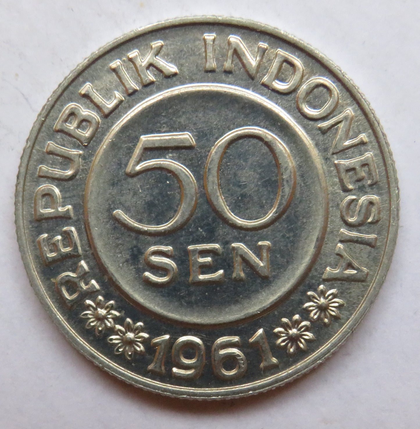 1961 Indonesia 50 Sen Coin