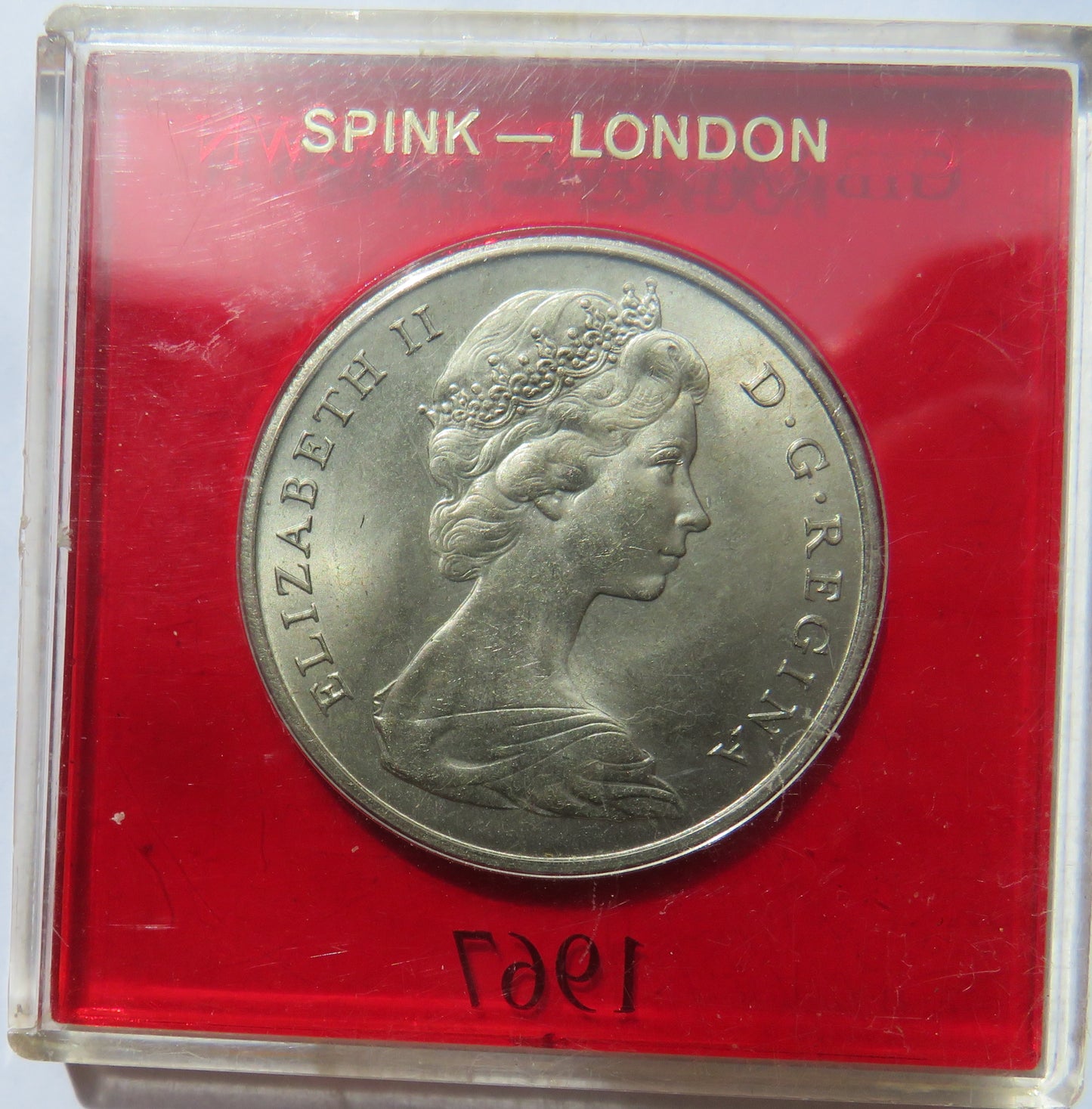 1967 Gibraltar One Crown Cased Coin