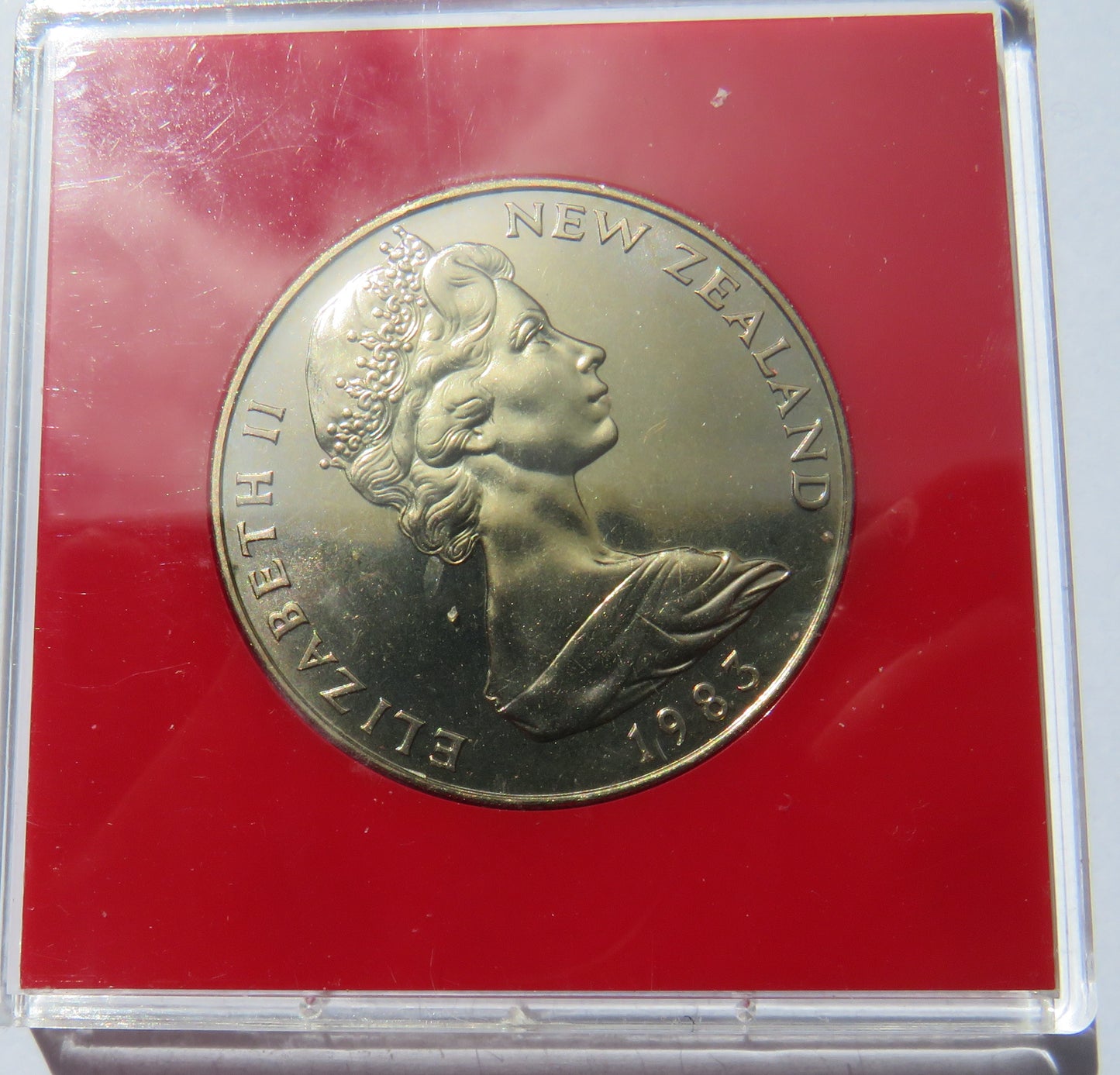 1983 New Zealand $1 One Dollar Cased Coin