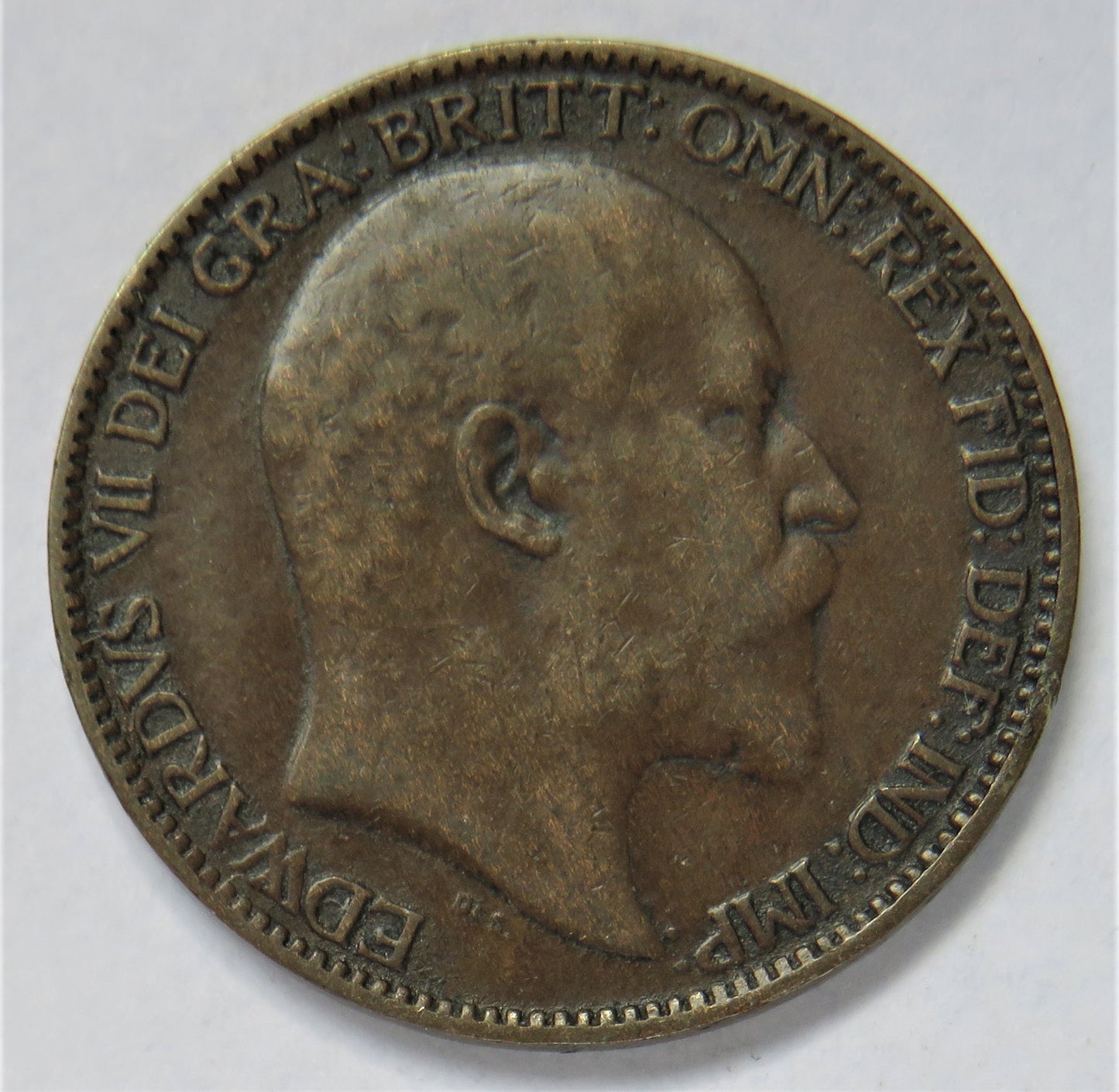 1909 King Edward VII Farthing Coin - Great Britain