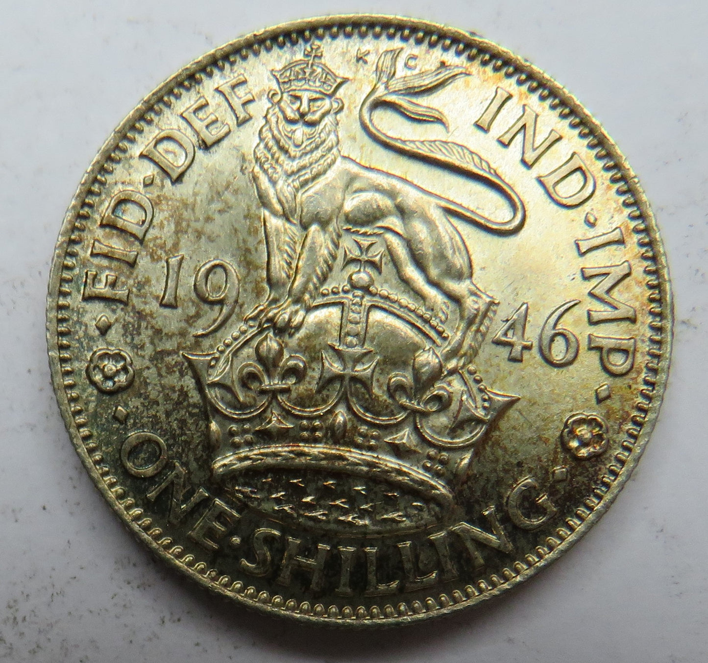 1946 King George VI (English) Silver Shilling Coin - Great Britain