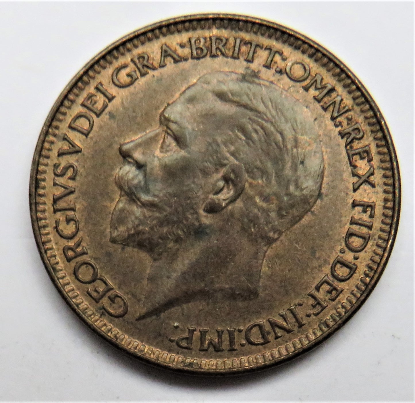 1926 King George V Farthing Coin - Great Britain