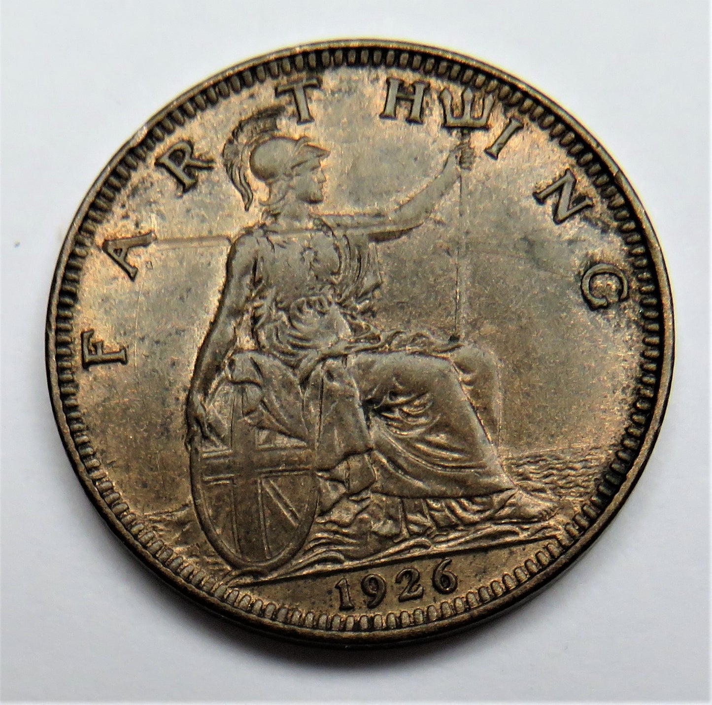 1926 King George V Farthing Coin - Great Britain