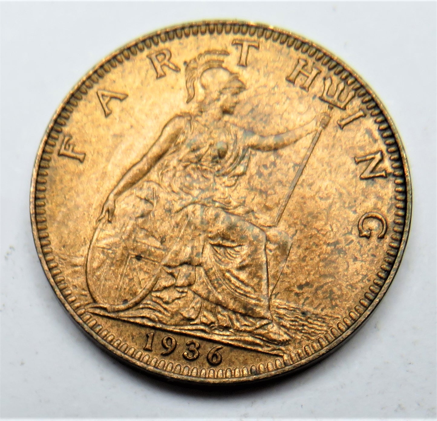 1936 King George V Farthing Coin - Great Britain