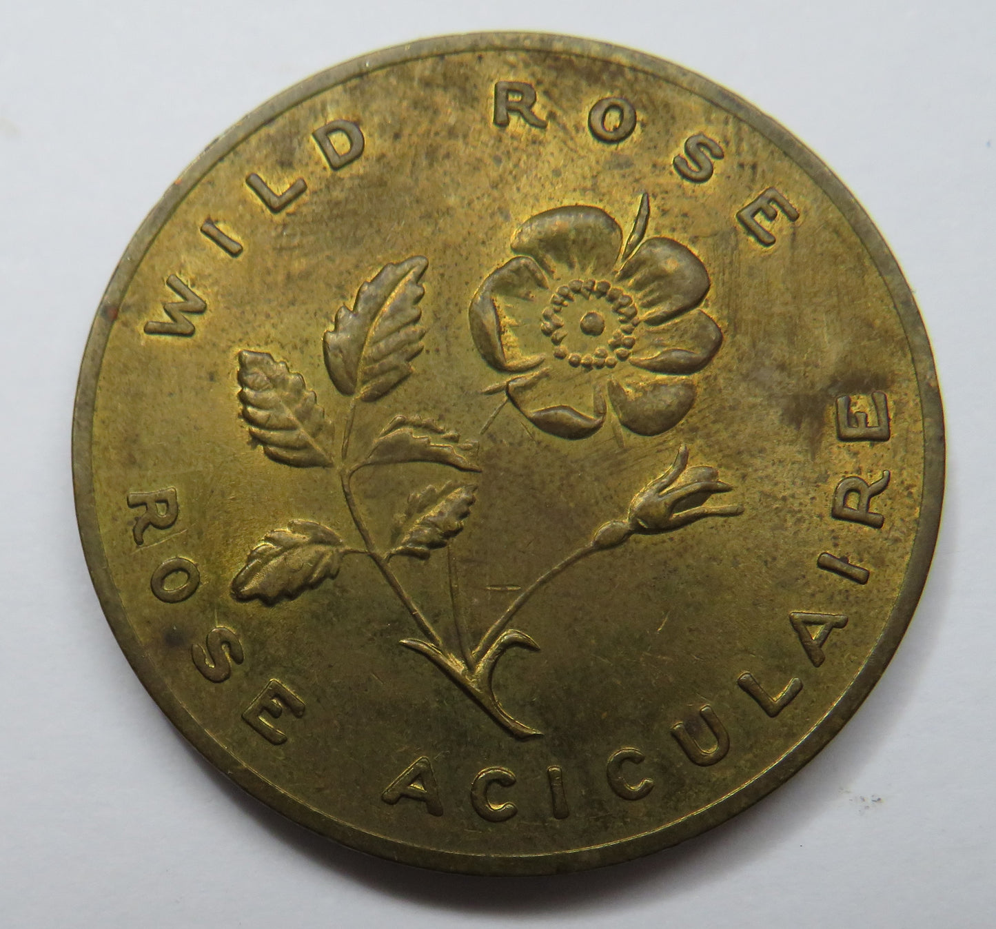 1960's Canada Commemorative Coin / Token Wild Rose Alberta