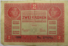 Load image into Gallery viewer, 1917 Austria 2 Korona Banknote
