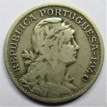 Load image into Gallery viewer, 1940 Portugal 50 Centavos Coin
