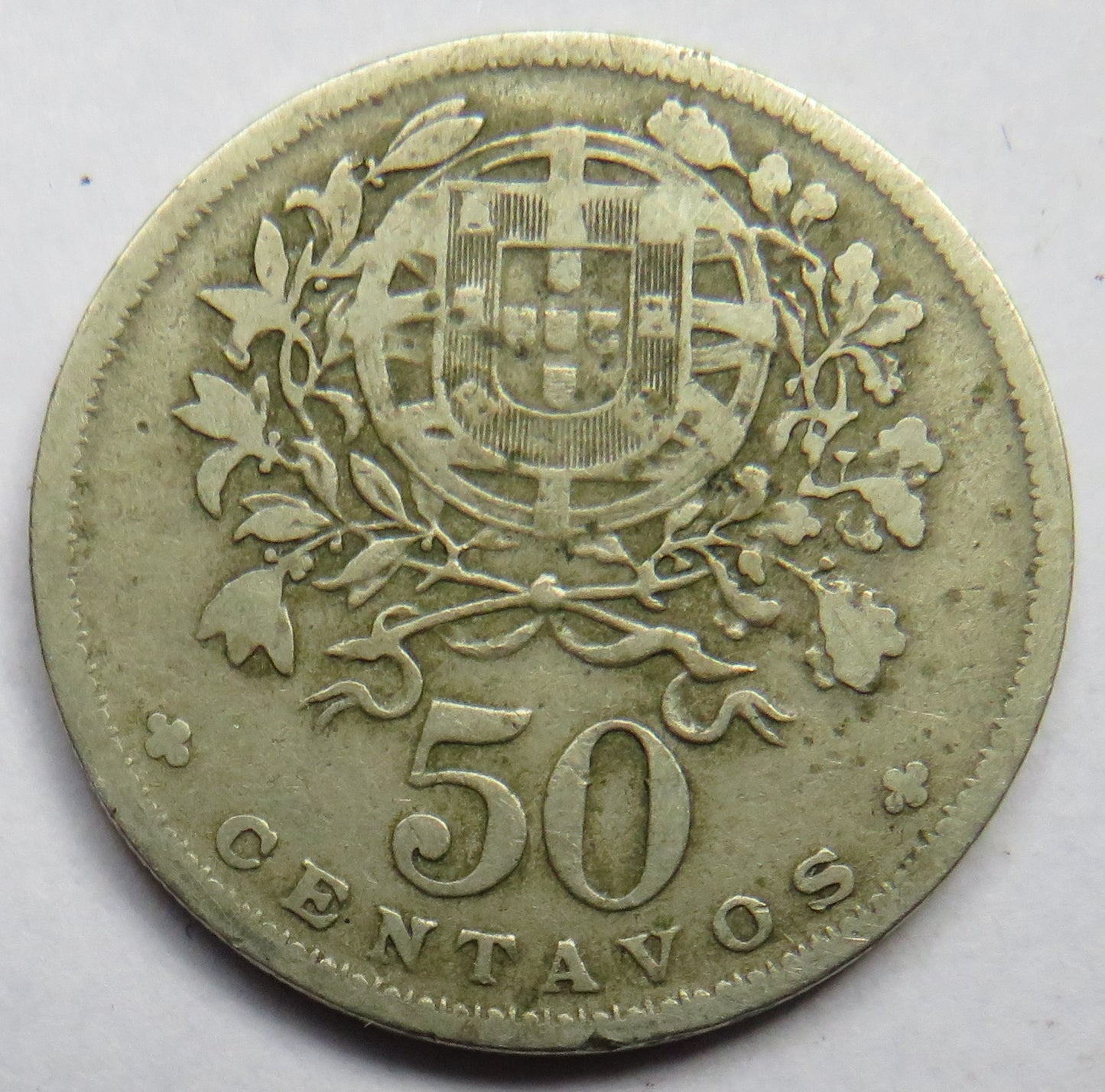 1931 Portugal 50 Centavos Coin