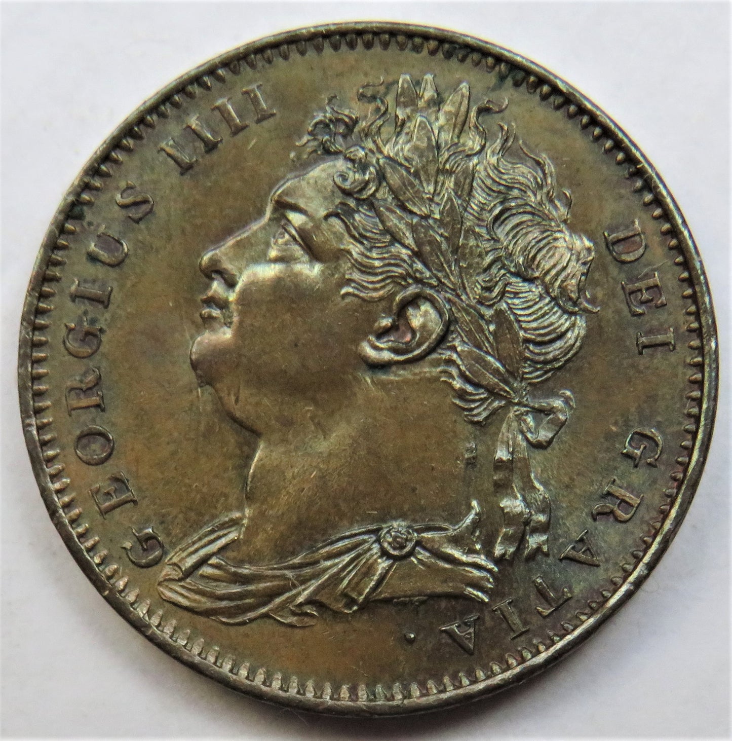 1822 King George IV Farthing Coin - Great Britain