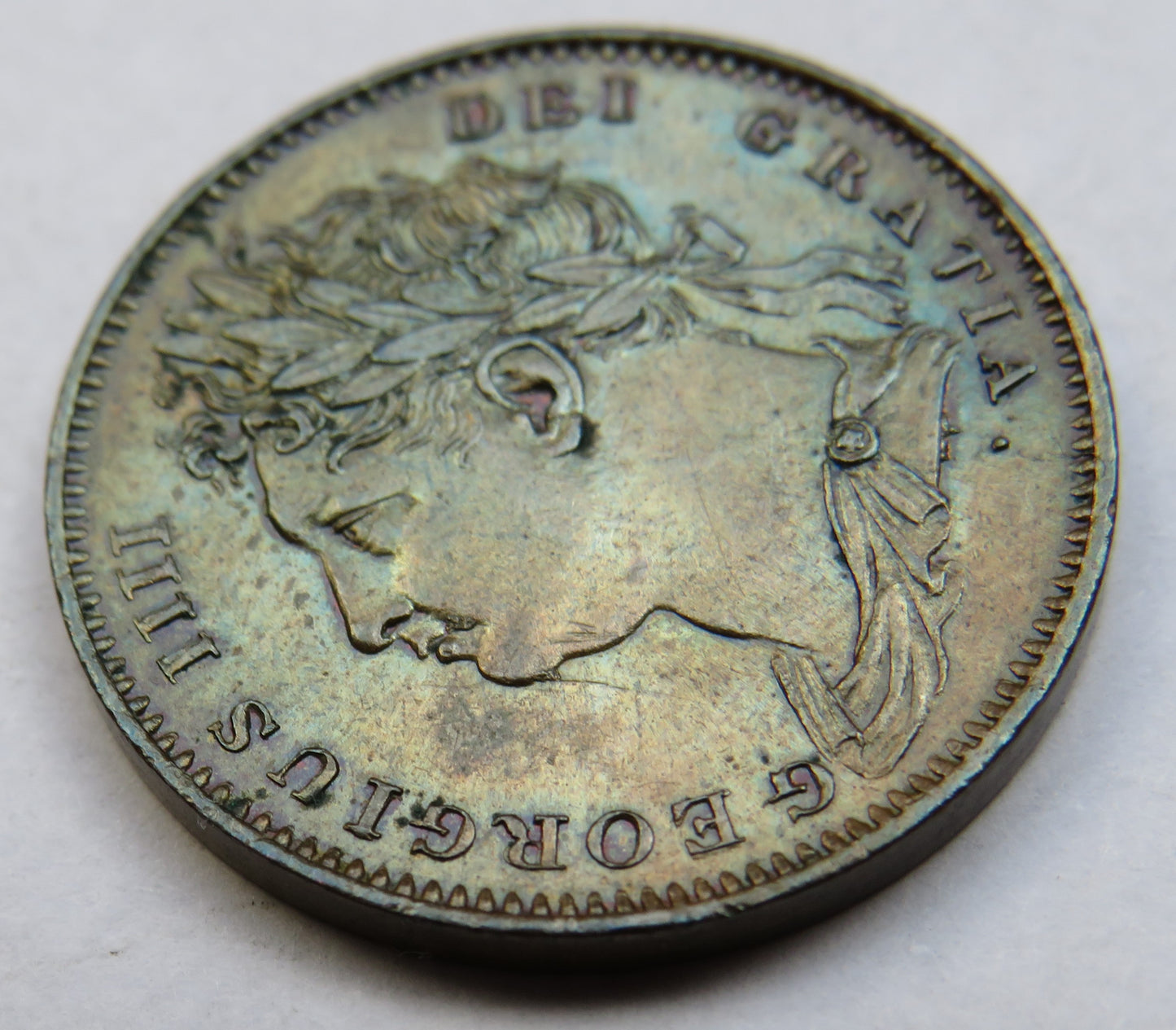 1822 King George IV Farthing Coin - Great Britain