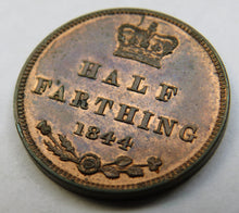 Load image into Gallery viewer, 1844 Queen Victoria Half-Farthing Coin
