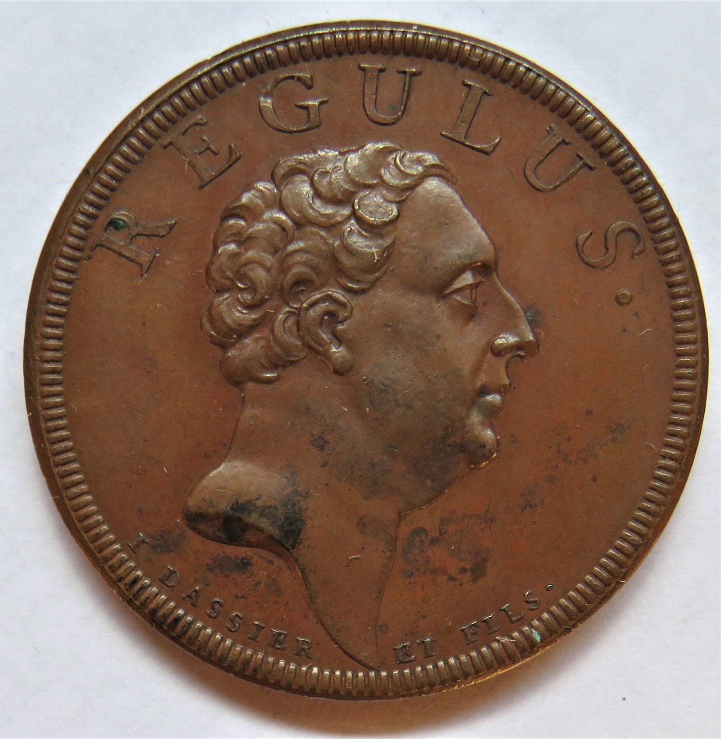 Antique Medal By J.Dassier - Vertu De Regulus A.R.502 Roman History