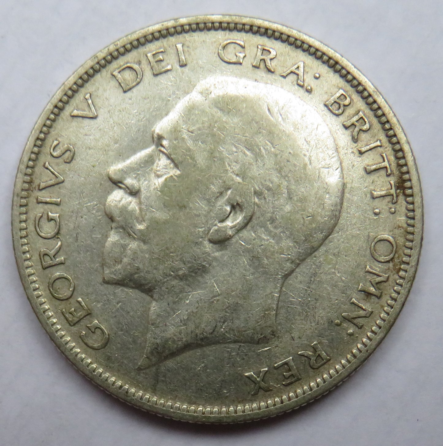 1930 King George V Silver Halfcrown Coin - Great Britain - Scarce Date