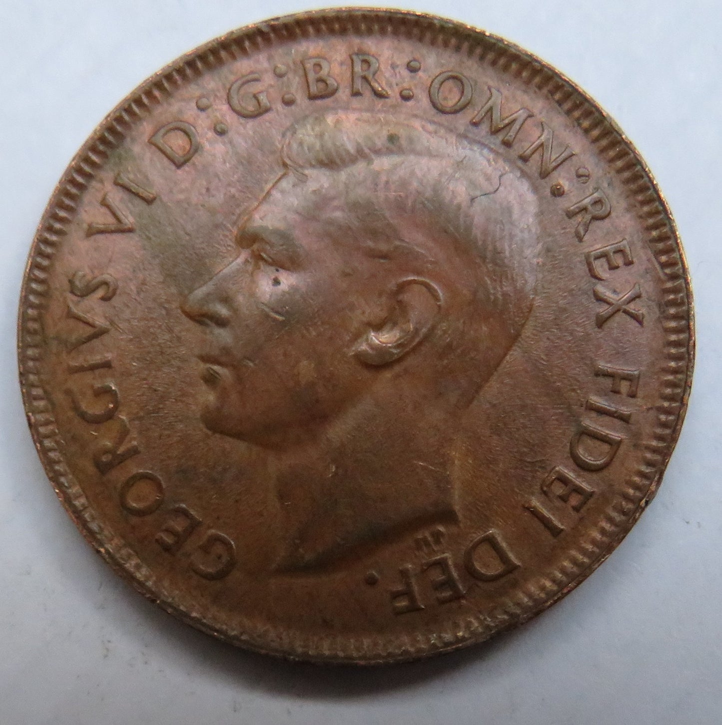 1951 King George VI Australia Halfpenny Coin