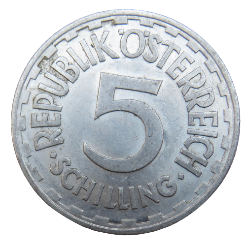 1952 Austria 5 Schilling Coin