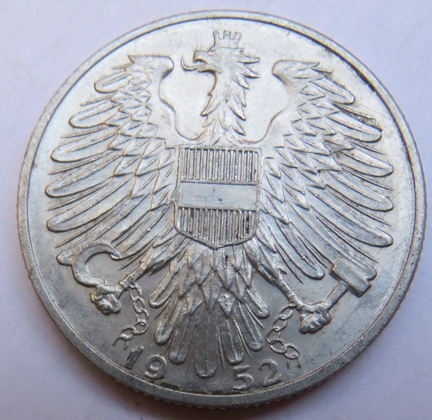 1952 Austria 5 Schilling Coin