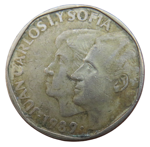 1989 Spain 500 Pesetas Coin