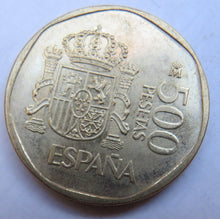 Load image into Gallery viewer, 1989 Spain 500 Pesetas Coin
