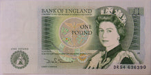 Load image into Gallery viewer, Bank of England £1 One Pound Banknote D.H.F. Somerset DR54
