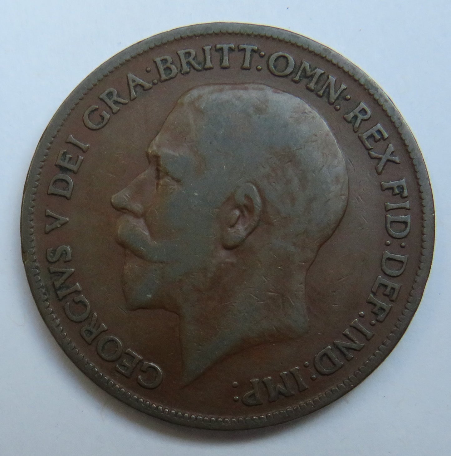 1918-KN King George V One Penny Coin