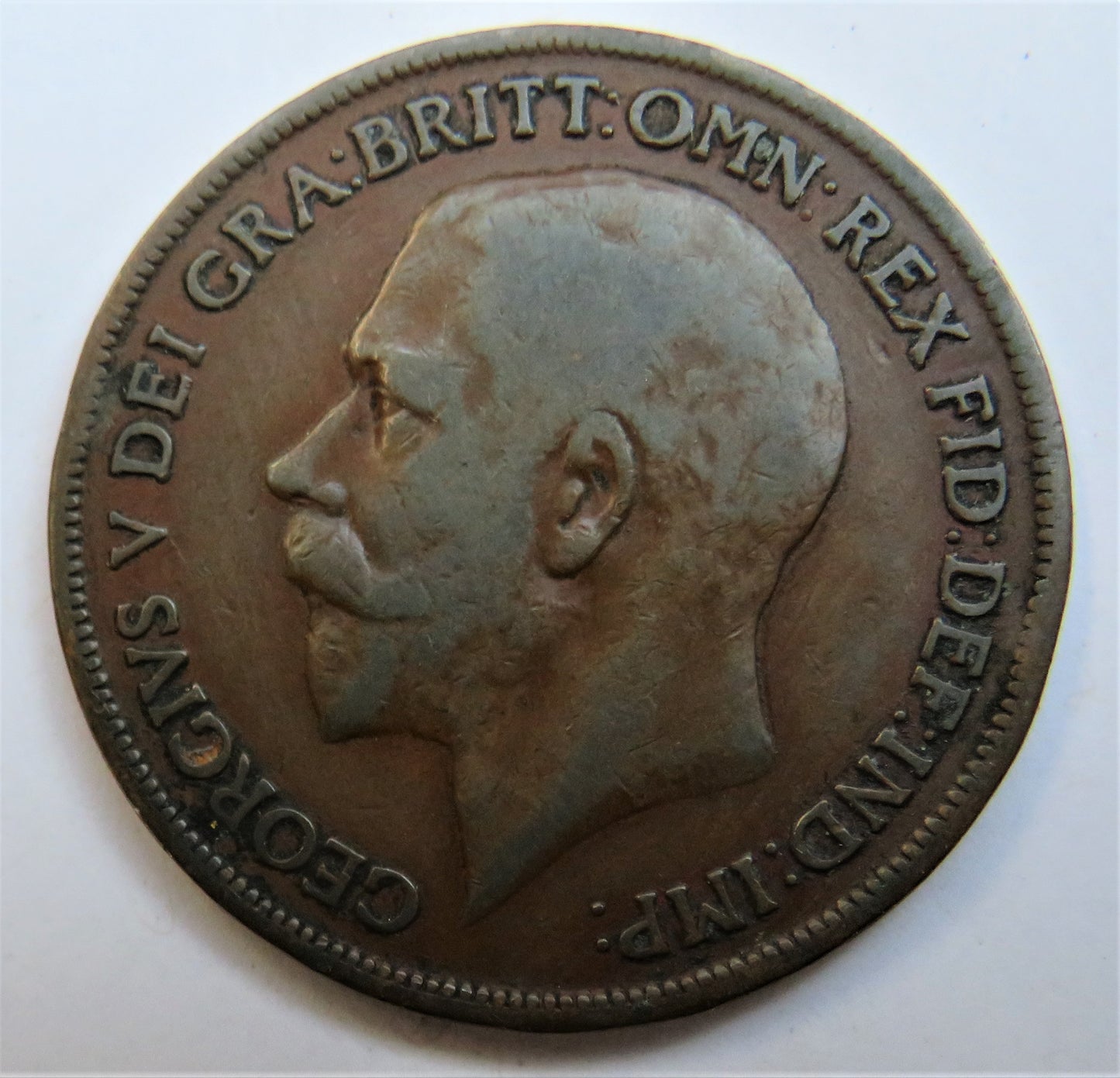1918-KN King George V One Penny Coin