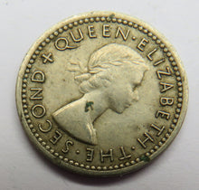 Load image into Gallery viewer, 1954 Queen Elizabeth II New Zealand Threepence Coin
