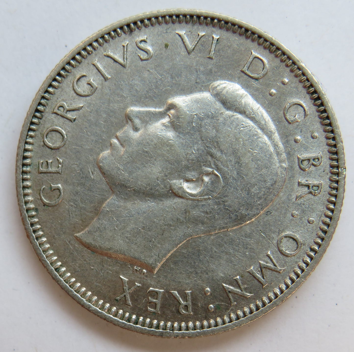 1945 King George VI One Shilling Coin (Scottish Reverse)