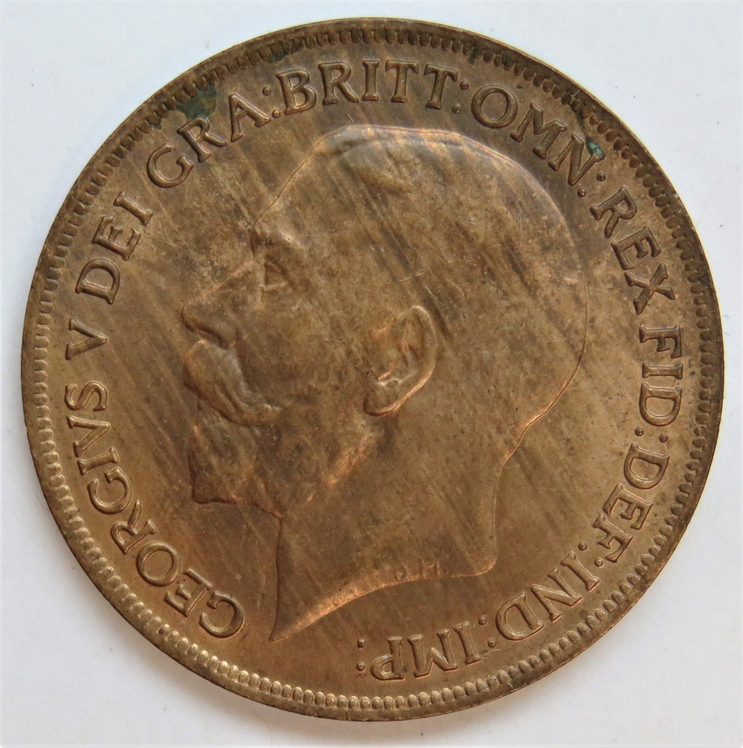 1919 King George V One Penny Coin