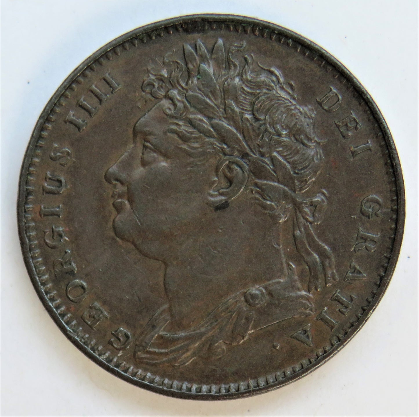 1822 King George IV Farthing Coin