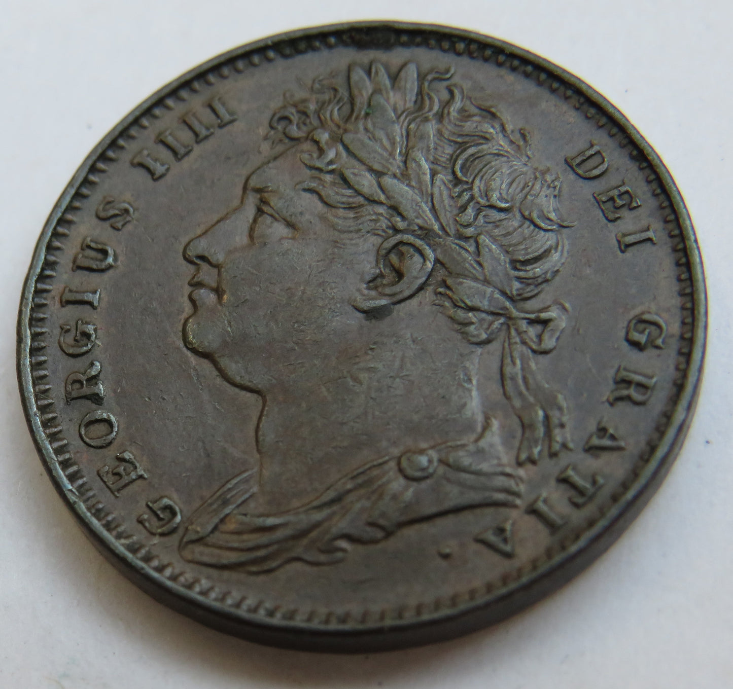 1822 King George IV Farthing Coin