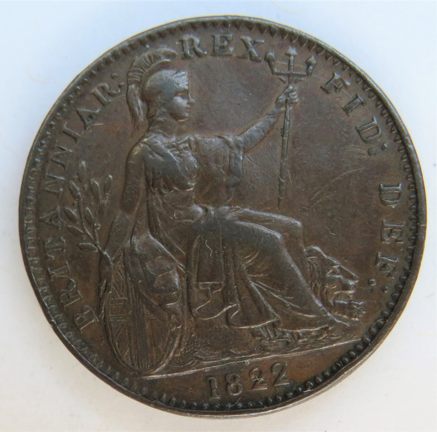 1822 King George IV Farthing Coin