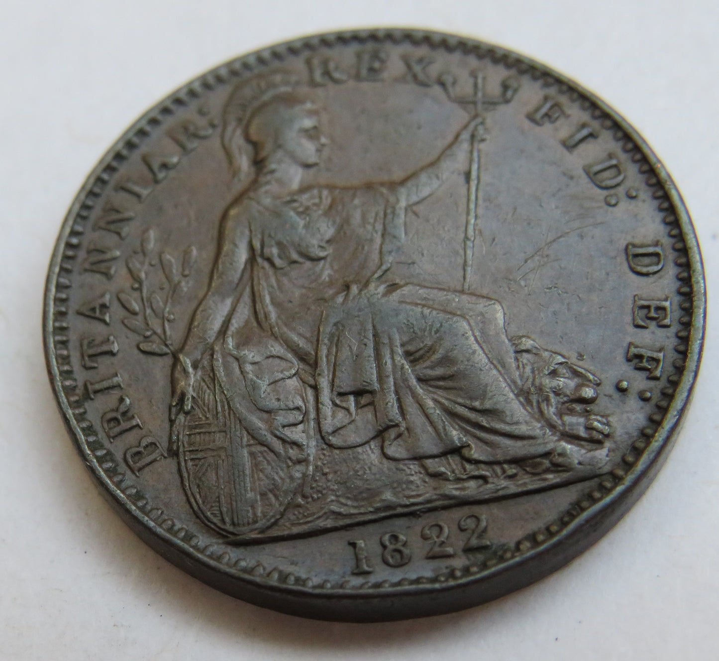 1822 King George IV Farthing Coin