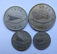 Load image into Gallery viewer, 1959 Eire Ireland Set Of 4 Coins (Partial Set)
