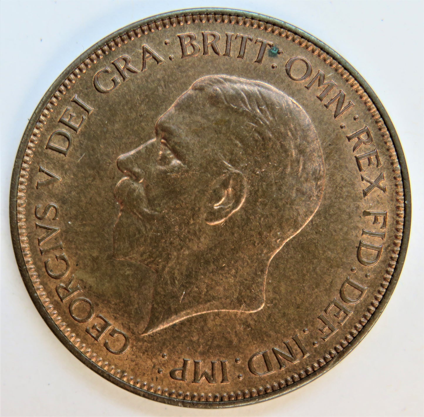 1935 King George V 1d One Penny Coin