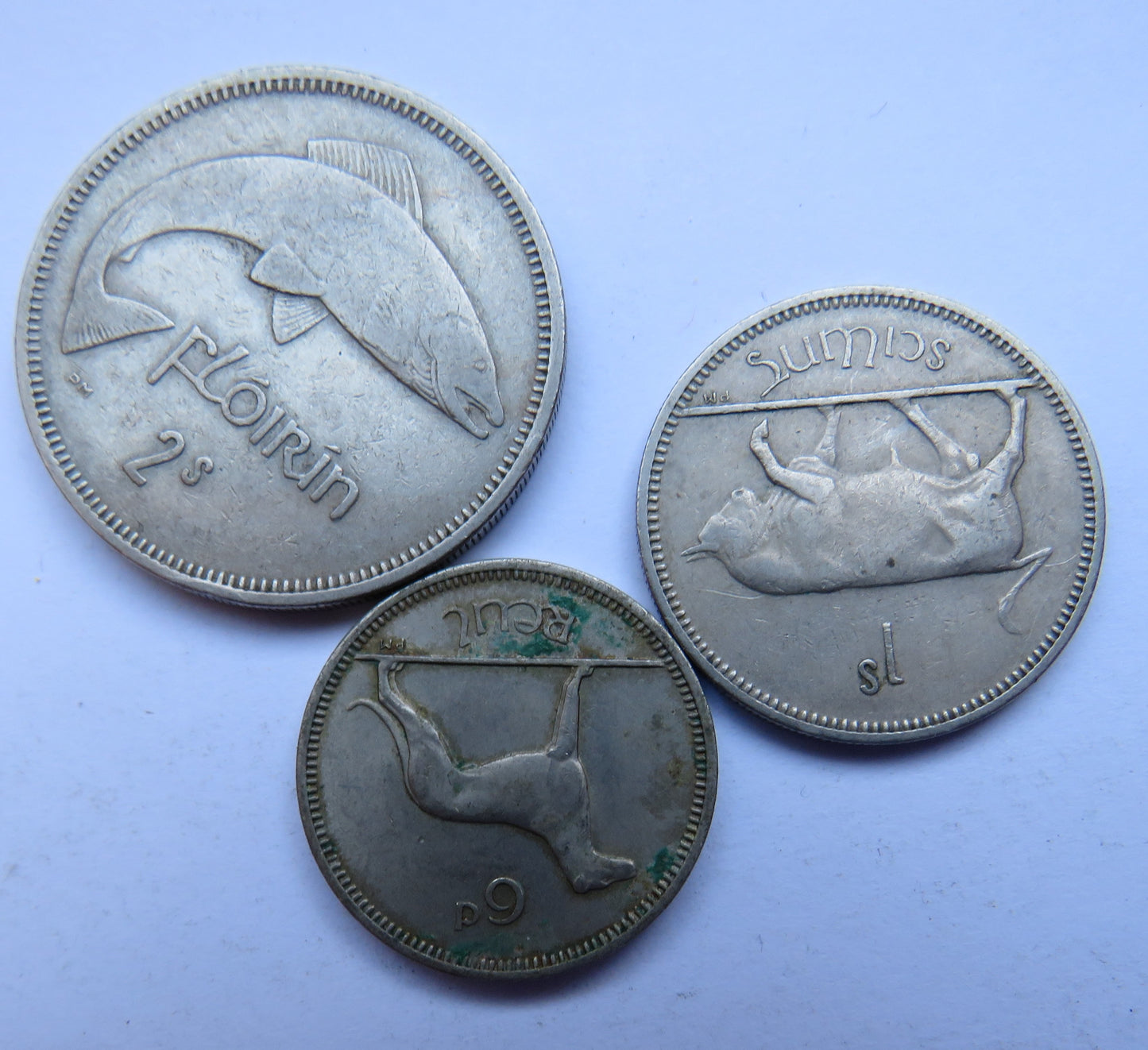 1959 Eire Ireland Set Of 3 Coins (Partial Set)