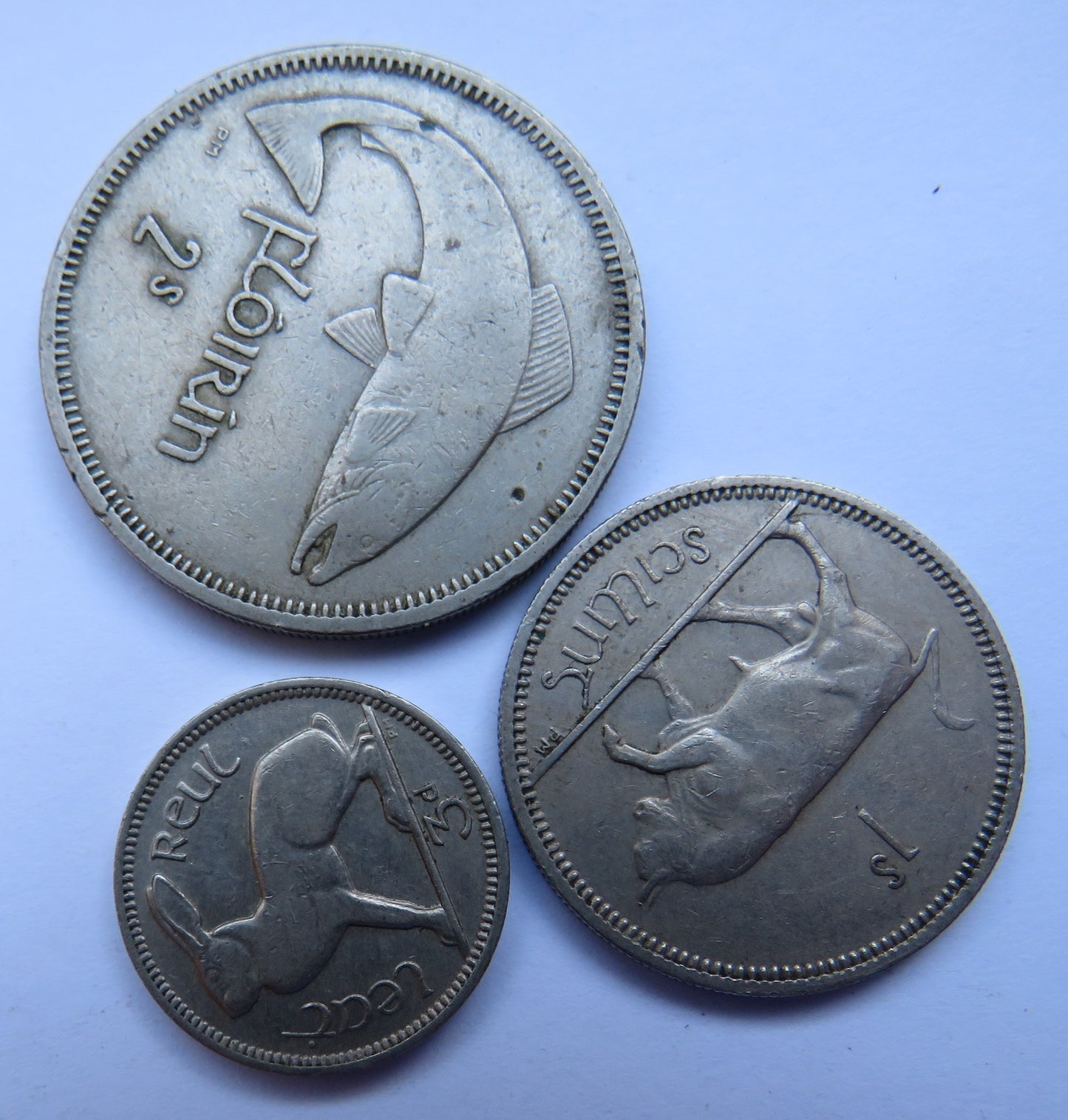 1962 Eire Ireland Set Of 3 Coins (Partial Set)