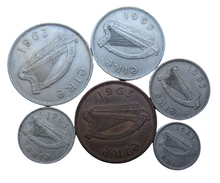 Load image into Gallery viewer, 1963 Eire Ireland Set Of 6 Coins (Partial Set)
