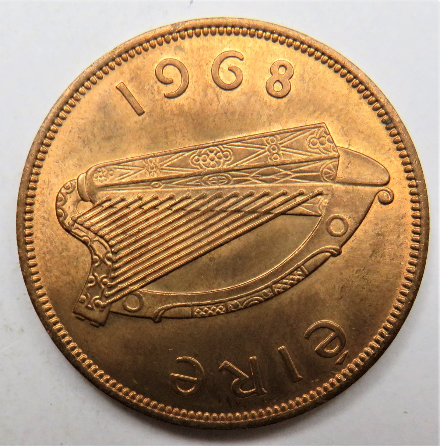 1968 Eire Ireland One Penny Coin