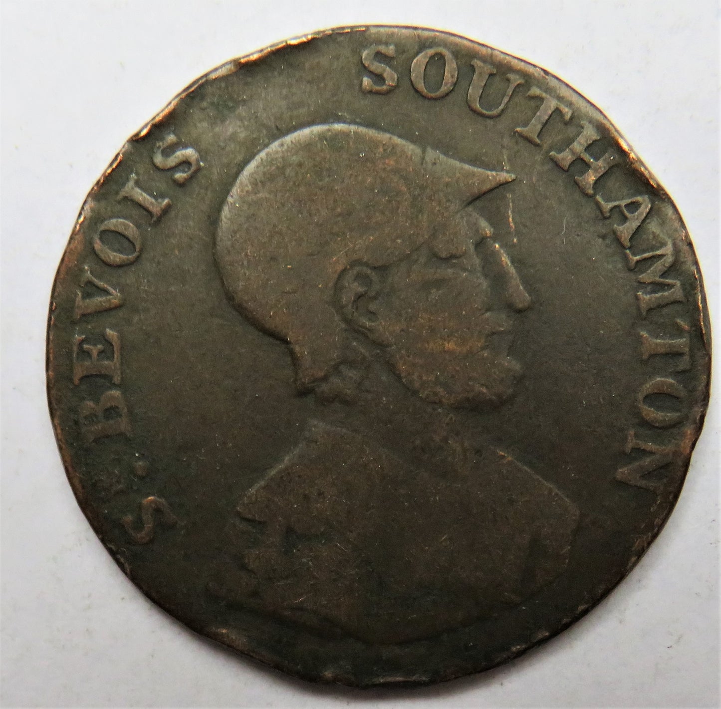 18thC Evasion Token Sr Bevois Southampton - North Wales